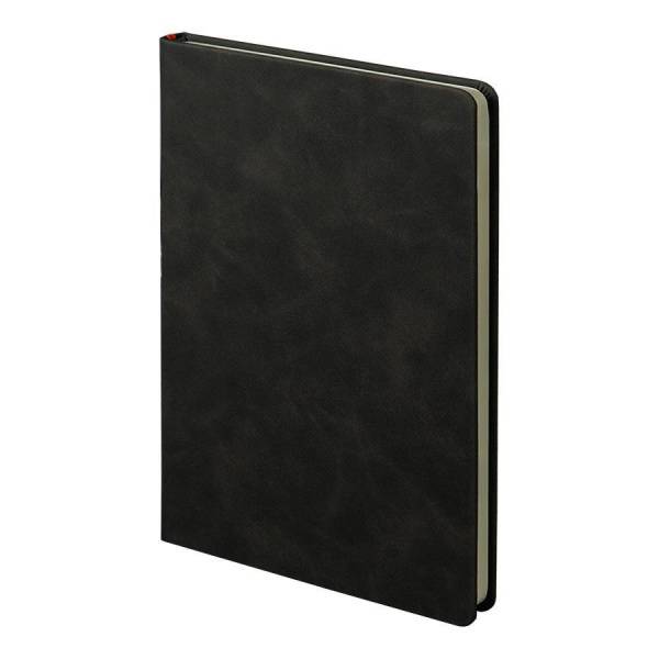 Ежедневник недатированный Muse,зеленый, А5, с декоративной полосой, цвет коричневый