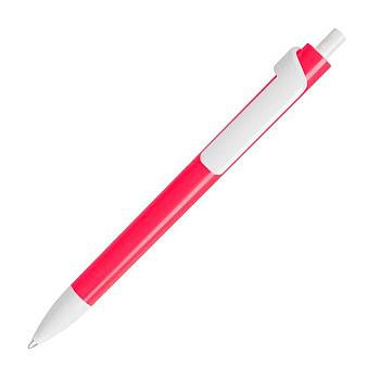 Ручка шариковая FORTE NEON, неоновый розовый/белый, пластик Ручка шариковая FORTE NEON, неоновый розовый/белый, пластик