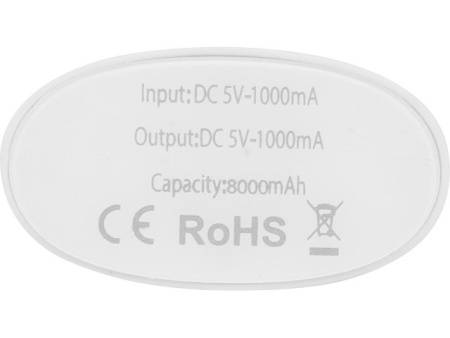 Портативное зарядное устройство "Спайк", 8000 mAh, синий