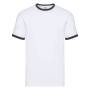 Футболка "Ringer T", белый с черным_S, 100% х/б