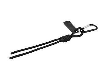 Брелок-веревочка на карабине, черный