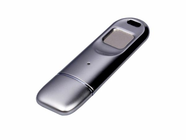 USB 3.0-флешка на 64 Гб со сканером отпечатков пальцев в подарочной упаковке USB 3.0-флешка на 64 Гб со сканером отпечатков пальцев в подарочной упаковке