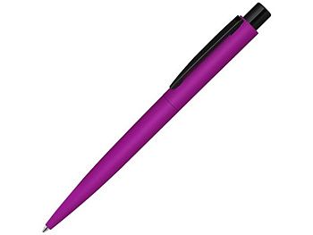Ручка шариковая металлическая «LUMOS M» soft-touch, розовый/черный Ручка шариковая металлическая «LUMOS M» soft-touch, розовый/черный