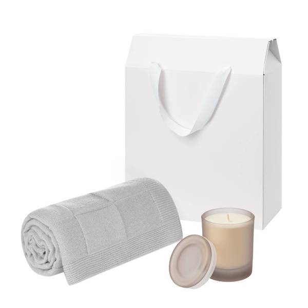 Подарочный набор Mizu, Fado, бежевый (свеча