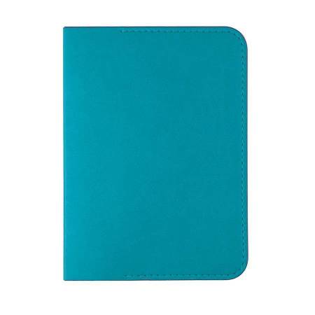 Обложка для паспорта  "Impression", 10*13,5 см, PU, голубой с серым
