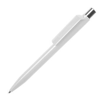 Ручка шариковая DOT, белый, пластик Ручка шариковая DOT, белый, пластик