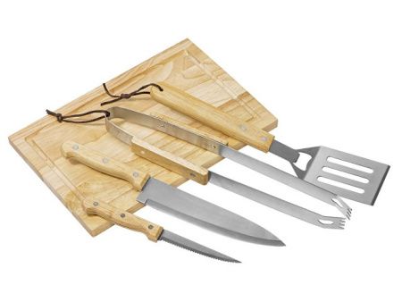 Набор для барбекю Terra из 6 предметов, с разделочной доской Набор для барбекю Terra из 6 предметов, с разделочной доской