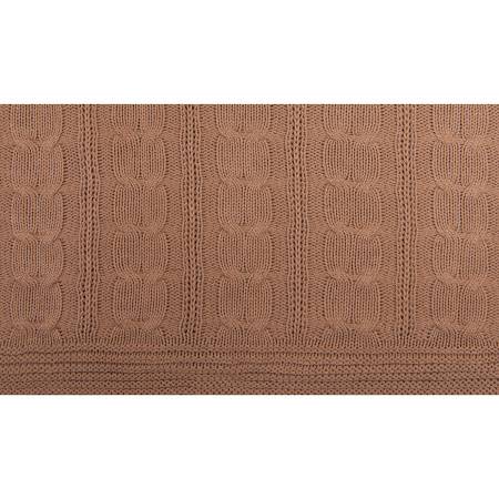 Плед VELVILJE MINI, песчаный, шерсть 30%, акрил 70%, 120*170 см