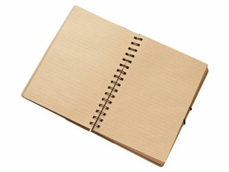 Крафтовый блокнот А5 в твердой обложке "Saharan Cypress", 80 листов 70 гр/м2 бумаги, натуральный