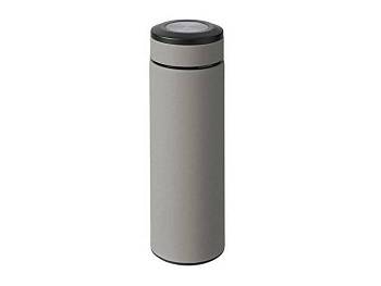 Вакуумный термос "Vacuum Flask C1", soft touch, 420мл, серый