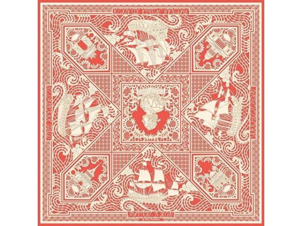 Платок «Русская резьба по кости»