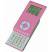 Калькулятор раздвижной с календарем и часами, розовый, 9,6х5х1,4 см, пластик, тампопечать