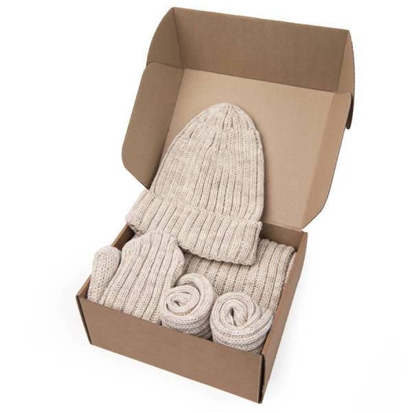 Набор подарочный НАСВЯЗИ©: шапка, шарф,  варежки, носки