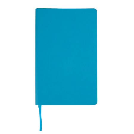 Бизнес-блокнот "Audrey", 130х210 мм, голубой, кремовая бумага, гибкая обложка, в линейку