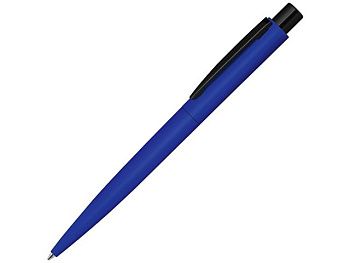 Ручка шариковая металлическая «LUMOS M» soft-touch, синий/черный Ручка шариковая металлическая «LUMOS M» soft-touch, синий/черный