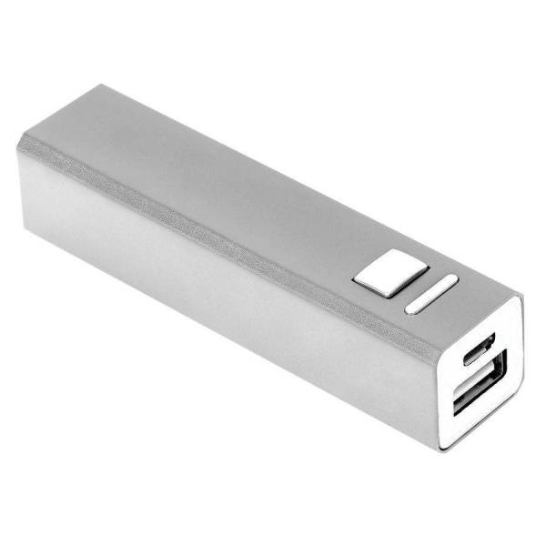 Универсальный аккумулятор "Thazer" (2200mAh), серебристый, 9,4х2,2х2,2 см,металл