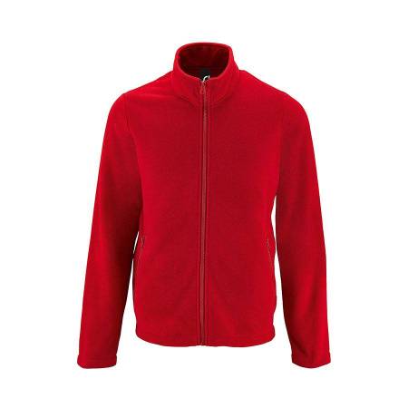 Толстовка на молнии "Norman Men", красный_S, 100% п/э