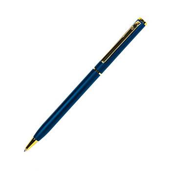 SLIM, ручка шариковая, сизый/золотистый, металл SLIM, ручка шариковая, сизый/золотистый, металл