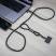 Шнурок-держатель для телефона с зарядным кабелем USB-C на USB-C/Lightning «Lany Eco Charge», серый