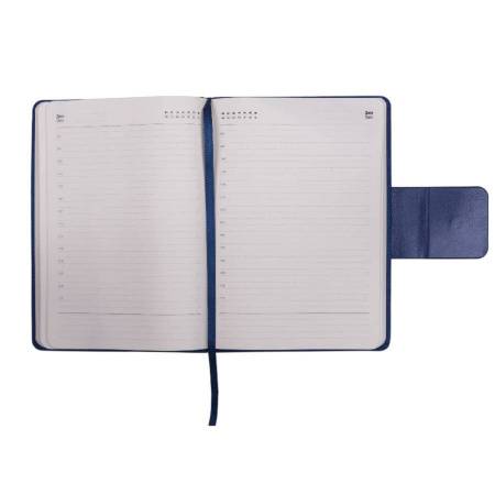 Ежедневник недатированный Mod, А5, темно-синий, кремовый блок
