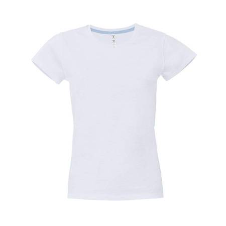 Футболка женская "California Lady", белый, S, 100% хлопок