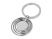 Брелок с 3 кольцами и диском, вращающимися вокруг одной оси, серебристый