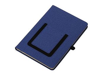 Блокнот "Pocket" 140*205 мм с карманом для телефона, синий Блокнот "Pocket" 140*205 мм с карманом для телефона, синий