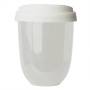Стакан CAPSULA с крышкой, белый, 250мл, D=8,8см,H=10,5см