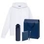 Набор с одеждой ALEX (худи, бутылка, ежедневник, ручка), синий