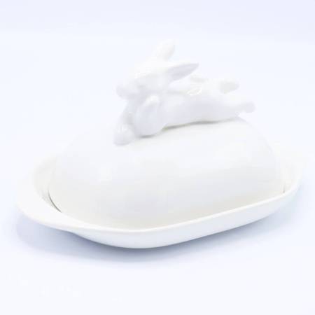 Маслёнка с кроликом, 380 мл, Белый Маслёнка с кроликом, 380 мл, Белый