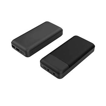 Внешний аккумулятор Vekta, 16000mAh, черный Внешний аккумулятор Vekta, 16000mAh, черный