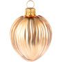 Елочная игрушка «Грецкий орех», матовое золото
