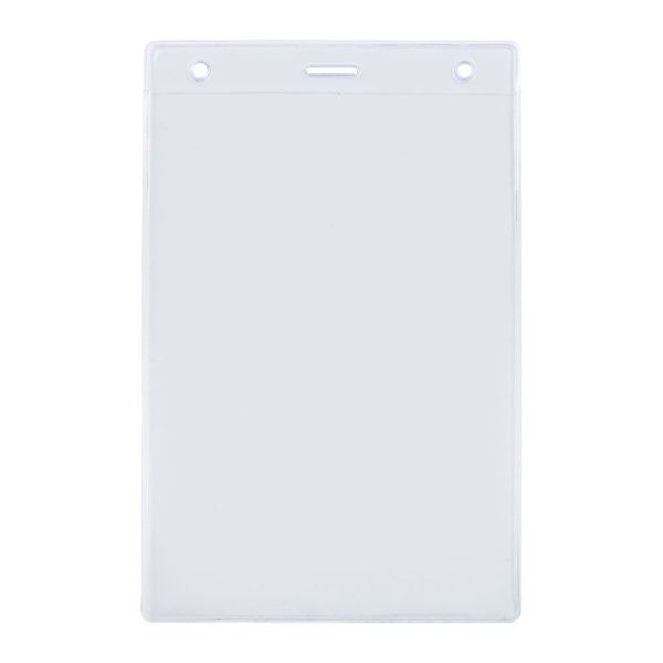 Карман для бейджа Lucid, вертикальный, из фактурного ПВХ