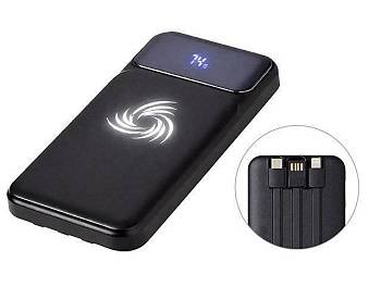 Внешний беспроводной аккумулятор c QC/PD «Арти», 10000 mAh, черный