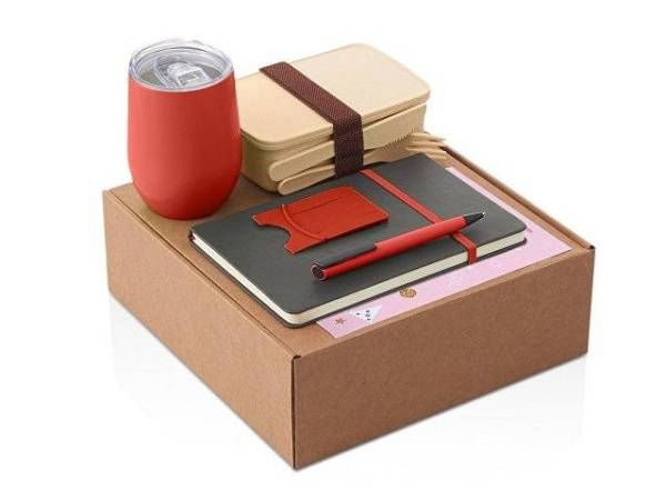 Набор «Refreshment» с термокружкой, блокнотом, ручкой и ланчбоксом