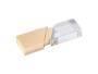 USB 2.0- флешка на 16 Гб кристалл в металле