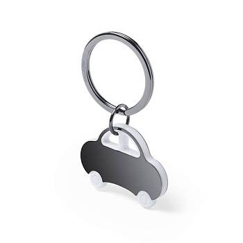 Брелок RADER, металл, белый, 4.2*3*0.4см Брелок RADER, металл, белый, 4.2*3*0.4см