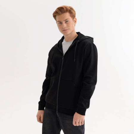 Толстовка на молнии с капюшоном MATEO,  темно-синяя