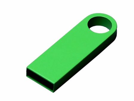 USB 2.0- флешка на 8 Гб с мини чипом, компактный дизайн с круглым отверстием