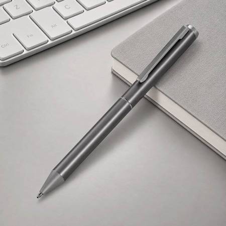 Шариковая ручка из переработанного алюминия "Alloyink", серебристая