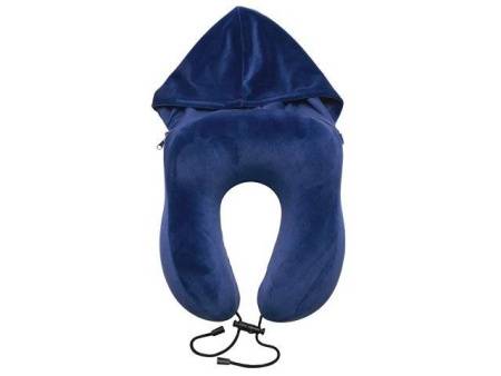 Подушка с эффектом памяти, с капюшоном "Dream Hood", синий