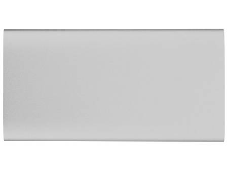 Портативное зарядное устройство "Джет" с 2-мя USB-портами, 8000 mAh, серебристый