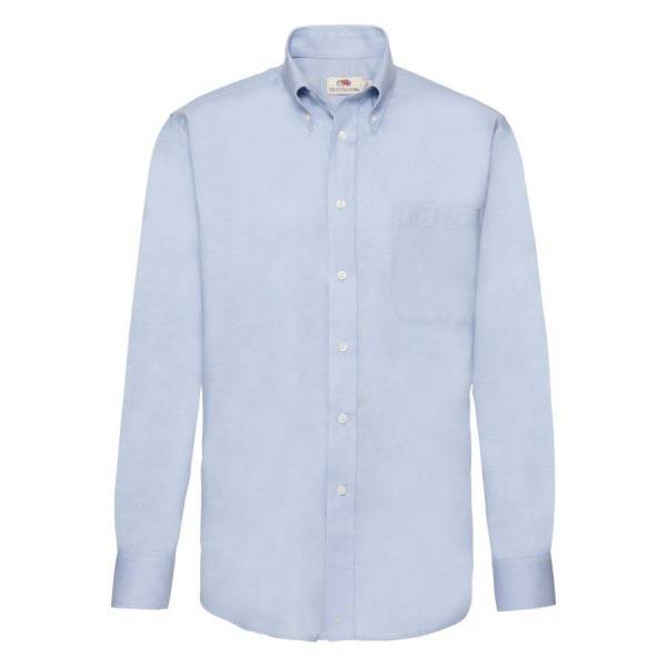 Рубашка "Long Sleeve Oxford Shirt", белый_S, 70% х/б, 30% п/э Рубашка "Long Sleeve Oxford Shirt", белый_S, 70% х/б, 30% п/э