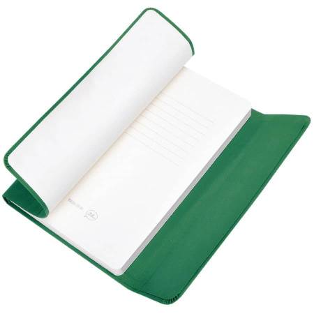 Бизнес-блокнот "Creative", 130*210 мм,  зеленый, на магнитах, нелинованный блок, тиснение