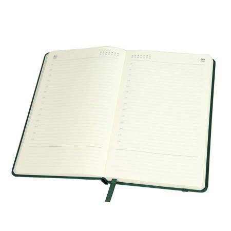 Ежедневник недатированный Ellie, А5, зеленый, кремовый блок, без обреза