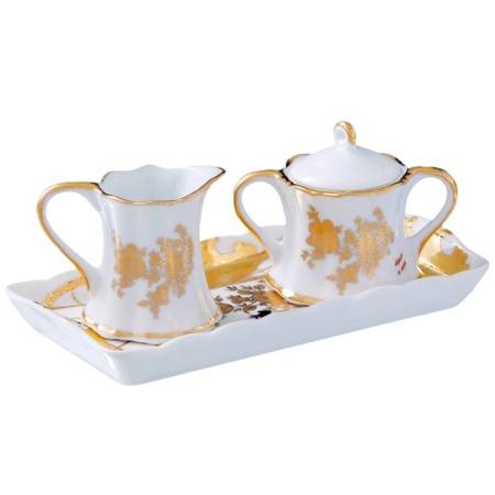 Набор "Мелисса" (молочник и сахарница на блюдце), 17 * 8,5 *7 см 167379 Набор "Мелисса" (молочник и сахарница на блюдце), 17 * 8,5 *7 см 167379