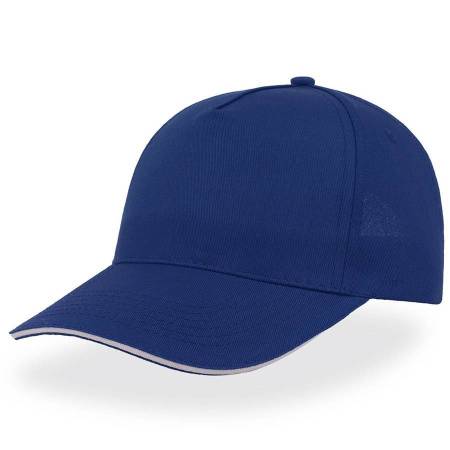 Бейсболка "START FIVE SANDWICH", 5 клиньев, застежка на липучке,беж/т.синий, 100% хлопок