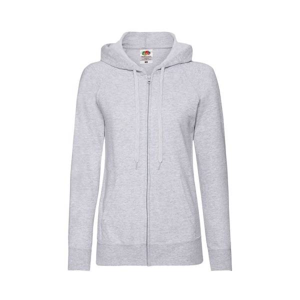 Толстовка без начеса "Ladies Lightweight Hooded Sweat", белый, XS, 80% х/б 20% полиэстер