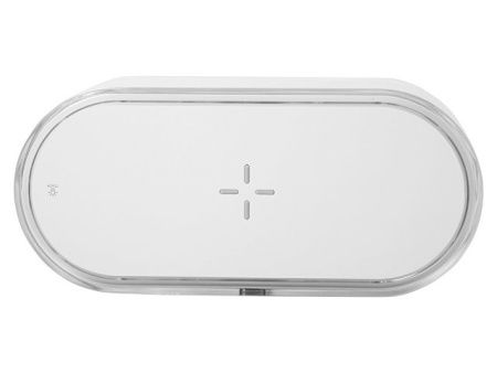 Ночник с беспроводной зарядкой и RGB подсветкой "Miracle", 15 Вт, белый