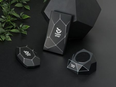 Док-станция «Geo Dock» с быстрой беспроводной зарядкой, черный с белой подсветкой. XOOPAR (P)